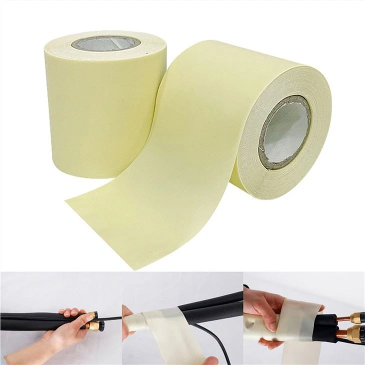 General Cua Txias Dawb PVC Pipeline Wrapping Daim kab xev tsis muaj kua nplaum